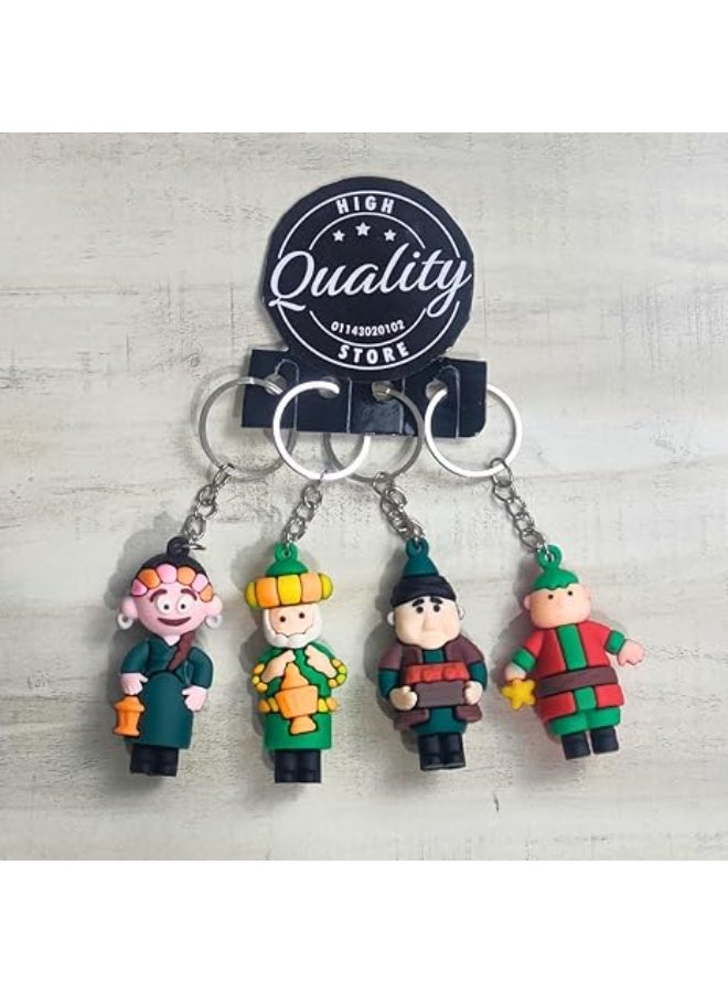 A unique set of four flexible Ramadan-themed medals with an Islamic theme, featuring four characters, perfect for celebrations, party favors, and festivities. - Image 1